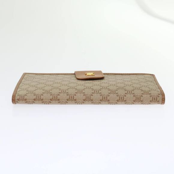 CELINE Macadam Canvas Long Wallet Beige Auth 46361 - Picture 6 of 16
